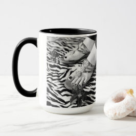 Voeten koffiekopje mok
