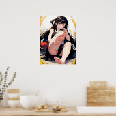 Voeten van de fantasie: Anime Grace Poster (Keuken)
