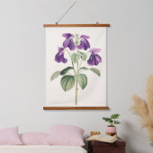 Voeten Voet Violet Botanische Print Bloemen Hangend Wandkleed (Slaapkamer)