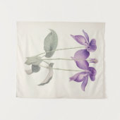  Voeten Voet Violet Botanische Print Bloemen Wandkleed (Voorkant (horizontaal))