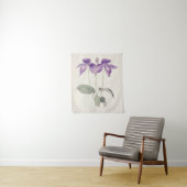  Voeten Voet Violet Botanische Print Bloemen Wandkleed (In situ)