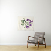  Voeten Voet Violet Botanische Print Bloemen Wandkleed (In Situ (horizontaal))