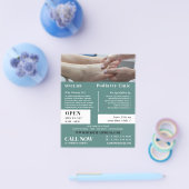 Voetexamen portret, podiatry kliniek, podiatrist flyer (Enkel)