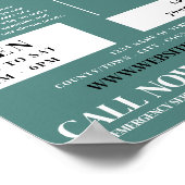 Voetexamen portret, podiatry kliniek, podiatrist poster (Hoek)