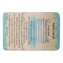 Voetfoto's in het zand Religieuze Faith Poem