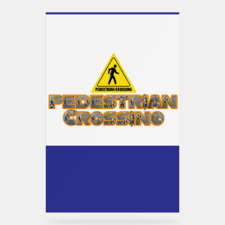 Voetganger Crossing Urban Safety Art Acryl Bord
