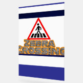 Voetganger Crossing Urban Safety Art Acryl Bord (Hoek)