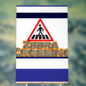 Voetganger Crossing Urban Safety Art Acryl Bord (Neutraal)