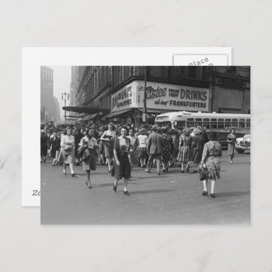 Voetgangers 2 briefkaart (Voorkant / Achterkant)