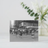 Voetgangers 2 briefkaart (Staand voorkant)