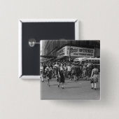 Voetgangers 2 vierkante button 5,1 cm (Voorkant /achterkant)