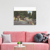 voetgangers op Lake Shore Drive Canvas Afdruk (Insitu (Woonkamer))