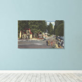 voetgangers op Lake Shore Drive Canvas Afdruk (Insitu (Houten vloer))