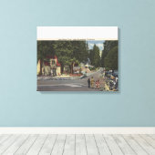 voetgangers op Lake Shore Drive Canvas Afdruk (Insitu (Houten vloer))
