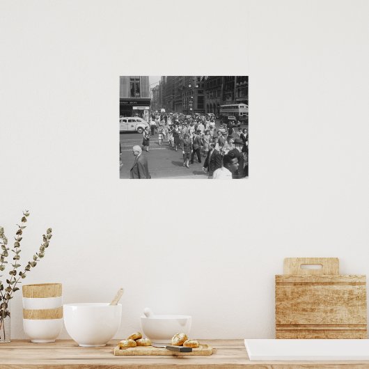 Voetgangers Poster (Keuken)