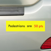Voetgangers zijn 50 delen bumpersticker (Op auto)