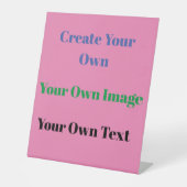 Voetgangersbord Reclamebord Met Voetstuk (Voorkant)