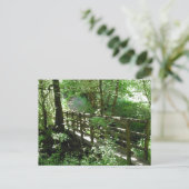 Voetgangersbrug in Bos Briefkaart (Staand voorkant)