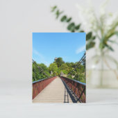 Voetgangersbrug in het Parc des Buttes-Chaumont - Briefkaart (Staand voorkant)