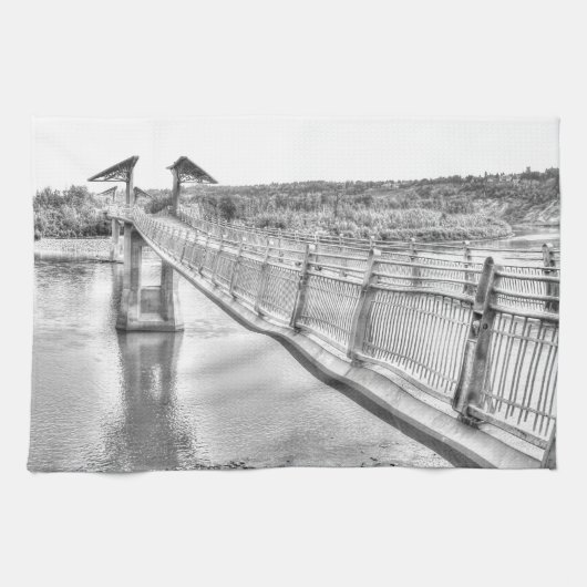 Voetgangersbrug over de North Saskatchewan River Theedoek (Horizontaal)