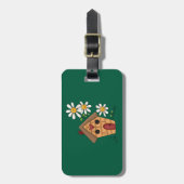 Voethuis en bloemen bagagelabel (Voorkant verticaal)