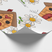 Voethuis en bloemen cadeaupapier
