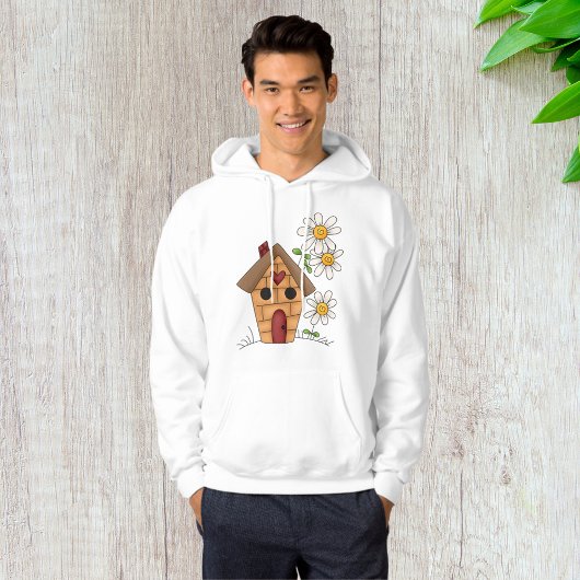 Voethuis en bloemen hoodie
