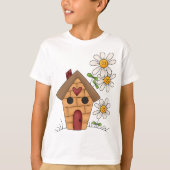 Voethuis en bloemen t-shirt (Voorkant)