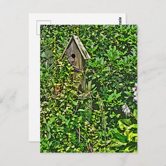 Voethuis in de tuin briefkaart (Voorkant / Achterkant)