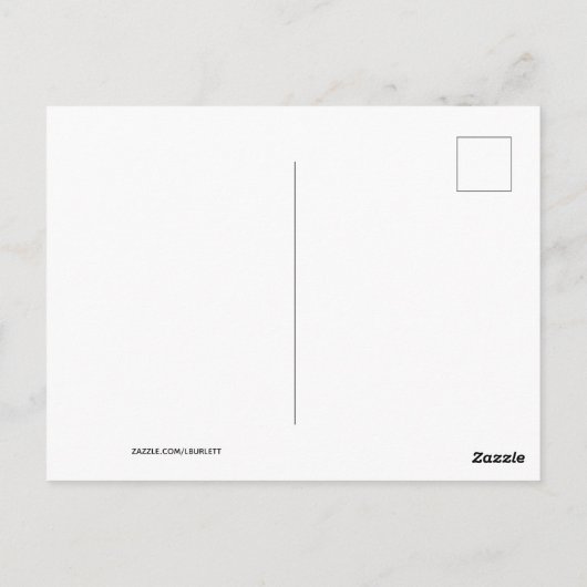 Voethuis in de tuin briefkaart (Achterkant)