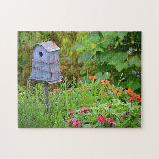 Voethuis in de tuin legpuzzel (Horizontaal)