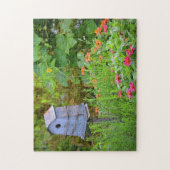 Voethuis in de tuin legpuzzel (Verticaal)