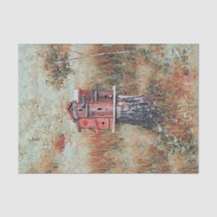 Voethuis in Forest Rust Brown  stijl Tissuepapier