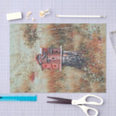 Voethuis in Forest Rust Brown  stijl Tissuepapier (Craft)