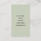 Voethuis in Forest Rust Brown  stijl Visitekaartje (Achterkant)