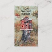 Voethuis in Forest Rust Brown  stijl Visitekaartje (Voorkant)