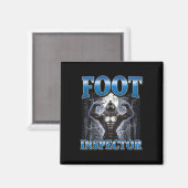 Voetinspecteur Funny Werewolf Meme Magneet (Voorkant / Achterkant)
