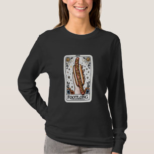 Voetlange Tarot Kaart Mystic Hot Dog Weiner 4e van T-shirt