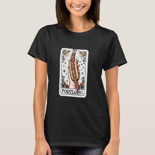 Voetlange Tarot Kaart Mystic Hot Dog Weiner 4e van T-shirt
