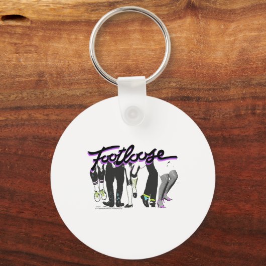 Voetlos Dansen Voeten Titel Logo Sleutelhanger (Voorkant)