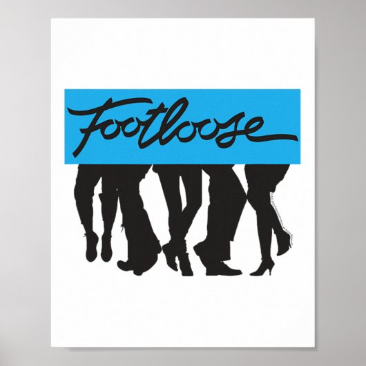 Voetloze dansende voeten poster (Voorkant)