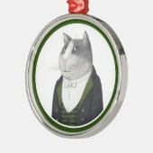 VOETMAN CAT Premium Round Ornament (Links)