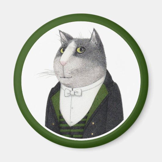 VOETMAN CAT Round Magnet (Voorkant)