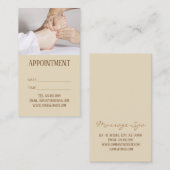 Voetmassage acupressuur fysiotherapie Afspraak Afsprakenkaartje (Voorkant / Achterkant)