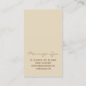 Voetmassage acupressuur fysiotherapie Afspraak Afsprakenkaartje (Achterkant)