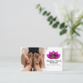 Voetmassage | Rustige dag spa sessie Visitekaartje (Staand voorkant)