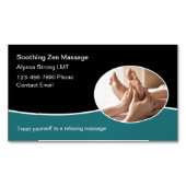 Voetmassage Therapeut Magnetische Visitekaartjes Magnetisch Visitekaartje (Voorkant)