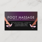 Voetmassage Therapist Heels of Feet Visitekaartje (Voorkant)