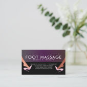 Voetmassage Therapist Heels of Feet Visitekaartje (Staand voorkant)