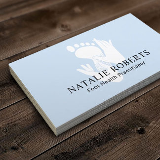 Voetmassage Therapist Podiatrist Baby Blue Spa Visitekaartje